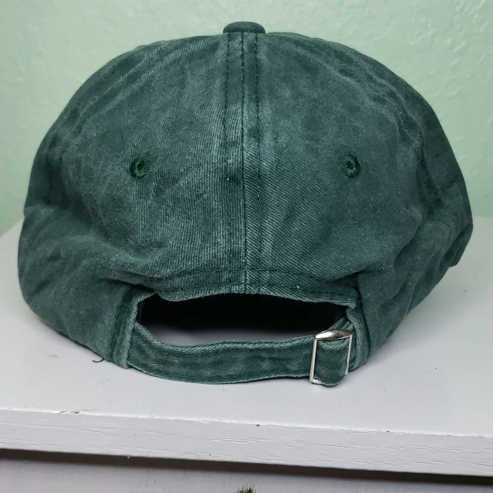 women's NORMAL ISN'T COMING BACK, JESUS IS green soft ball cap